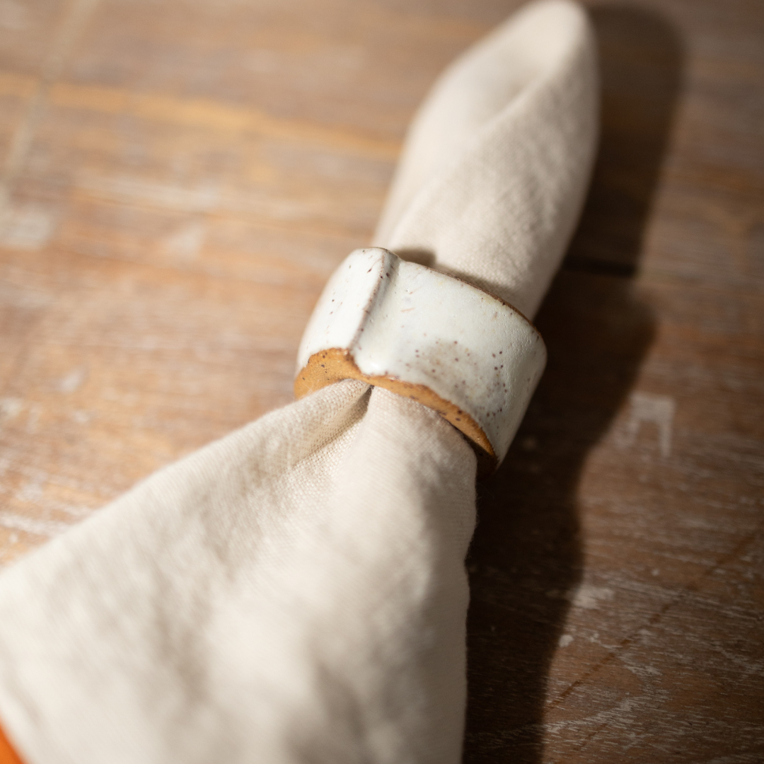 Ceramic Napkin Rings S/2