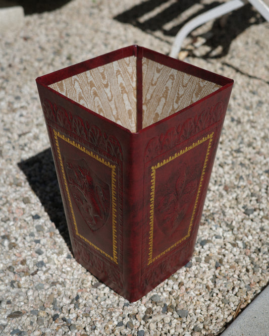 Florentine Wastebasket - Rosso