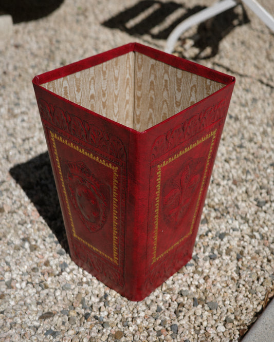 Florentine Wastebasket - Cherry